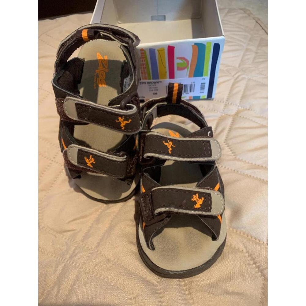Zips Brown Kids' Sandals Size 11